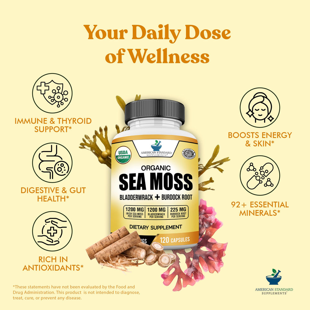 American Standard Supplements capsule close-up shows clean, simple formula.