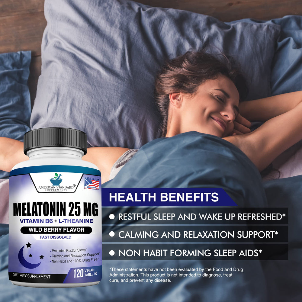 American Standard Supplements Uso nocturno para apoyar un ciclo de sueño regular.