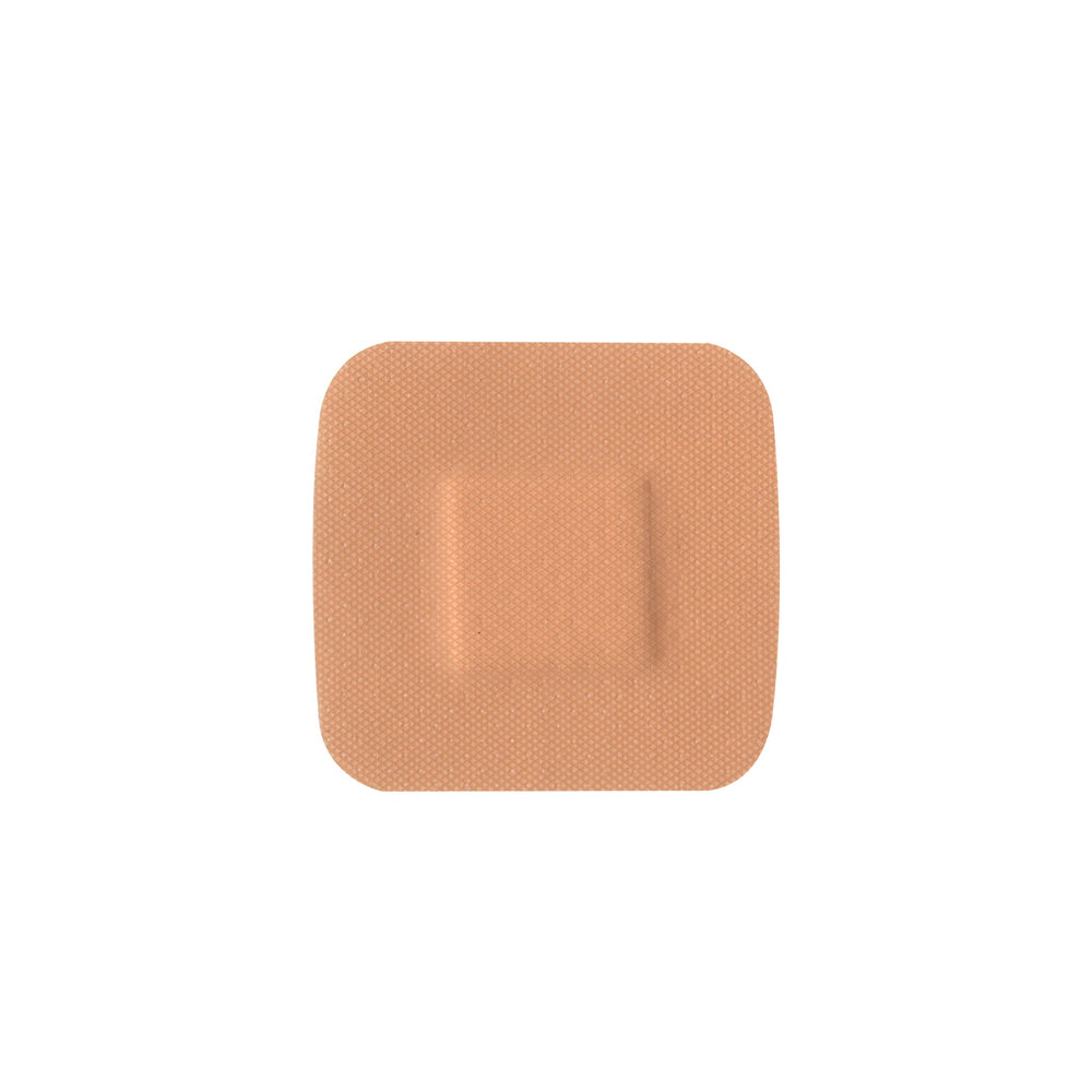 Close-up of American White Cross sheer adhesive bandage showing breathable adhesive.