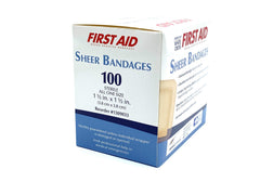 American White Cross bandage size 1-1/2 by 1-1/2 inches.