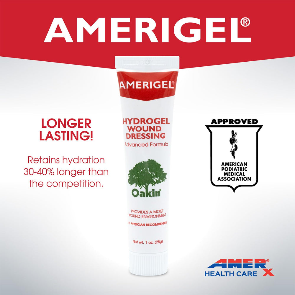 AMERIGEL dressing covered with a sterile bandage for protection
