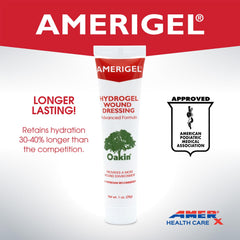 AMERIGEL dressing covered with a sterile bandage for protection