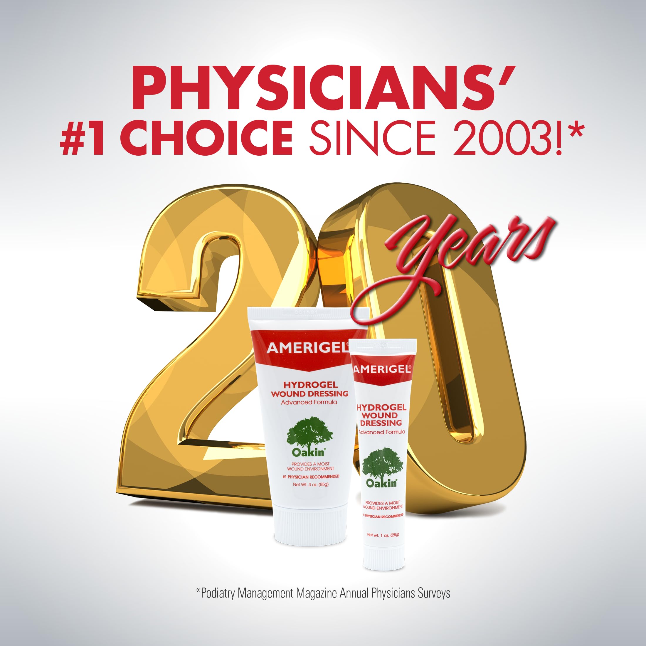 AMERIGEL packaging showing simple daily application steps