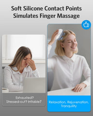 AMIR removable silicone massage heads simplify cleaning and skin-friendly use.