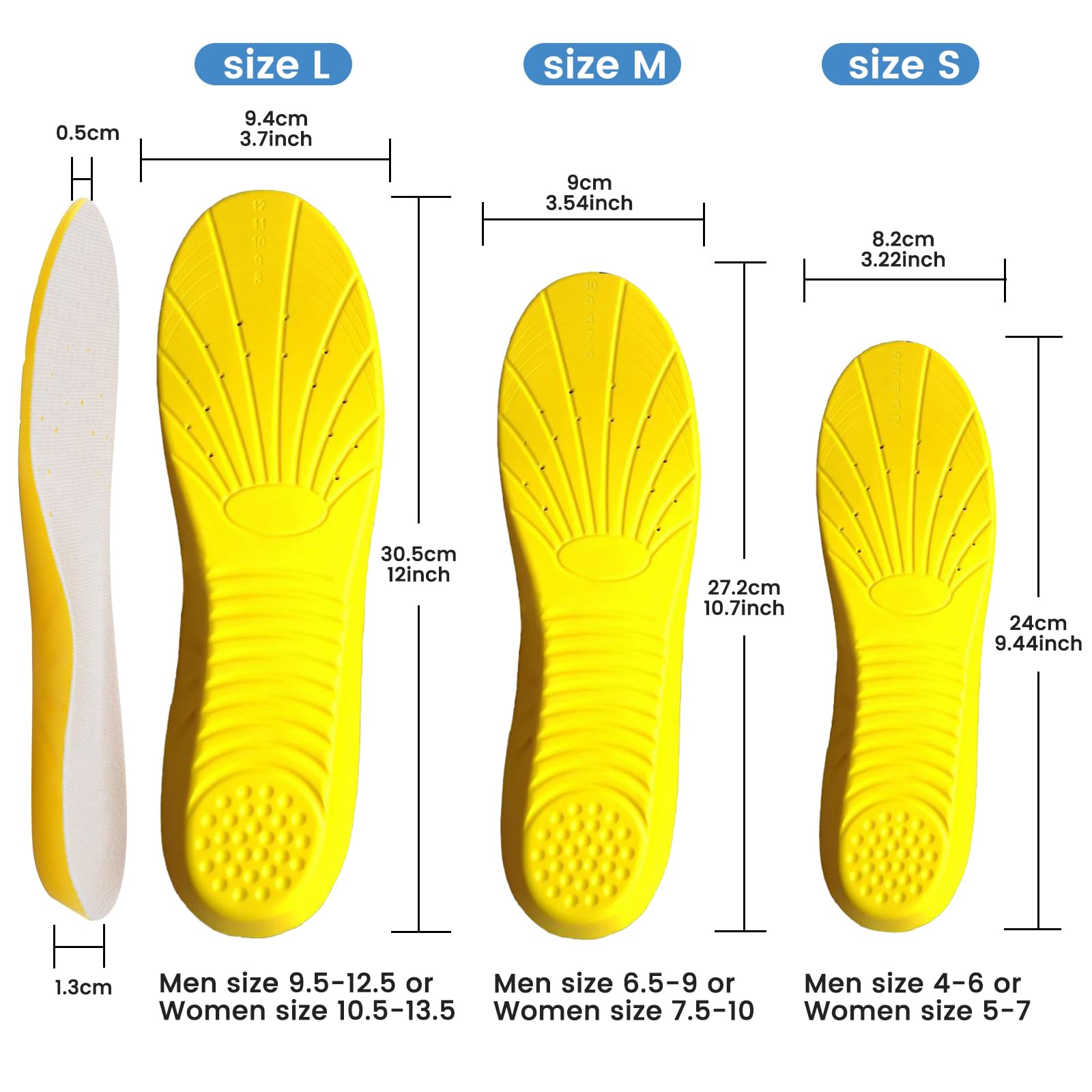 Amitataha insole inside shoe demonstrates simple insertion for improved comfort.