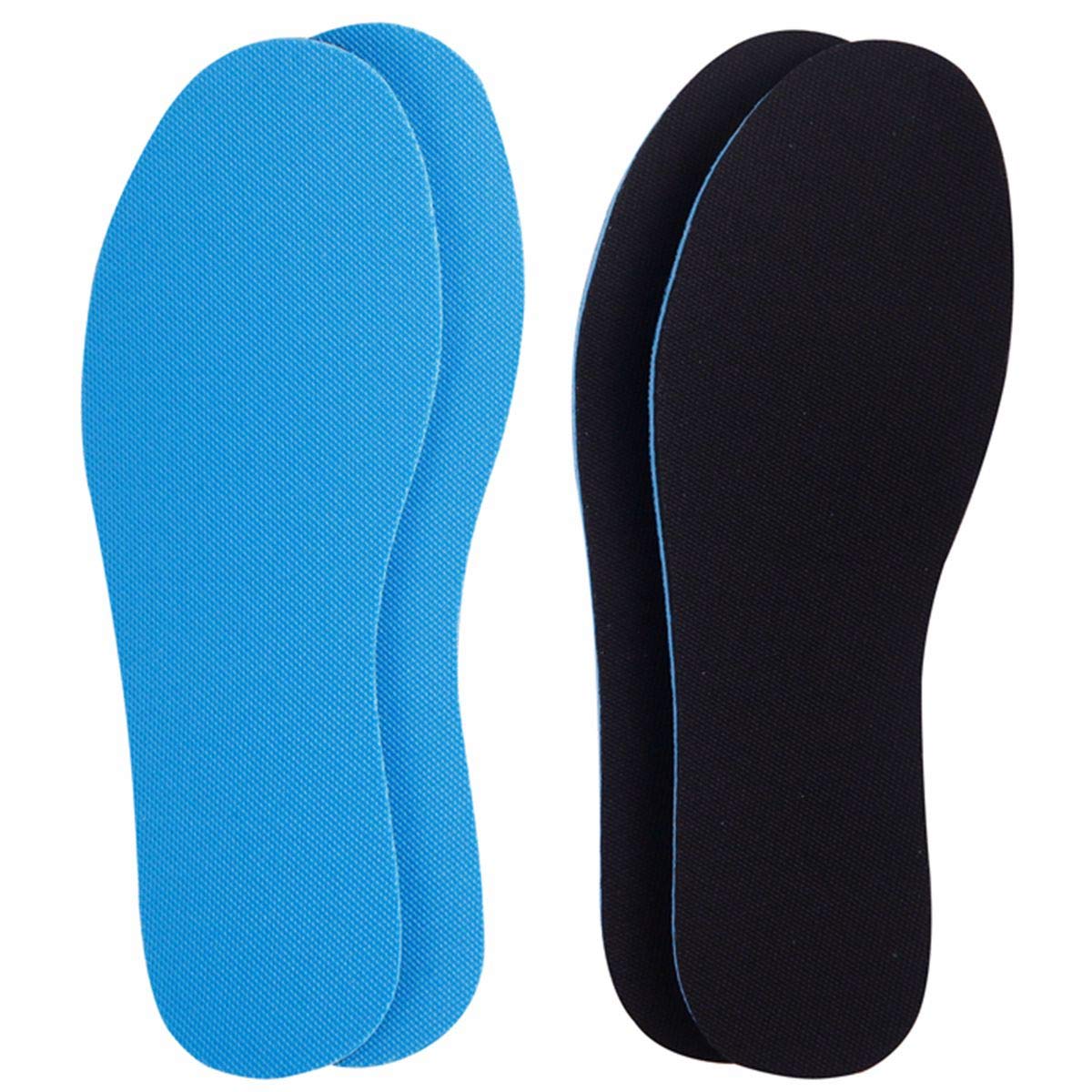 Plantillas Amitataha dobles capas en azul, amortiguación suave para cada paso.