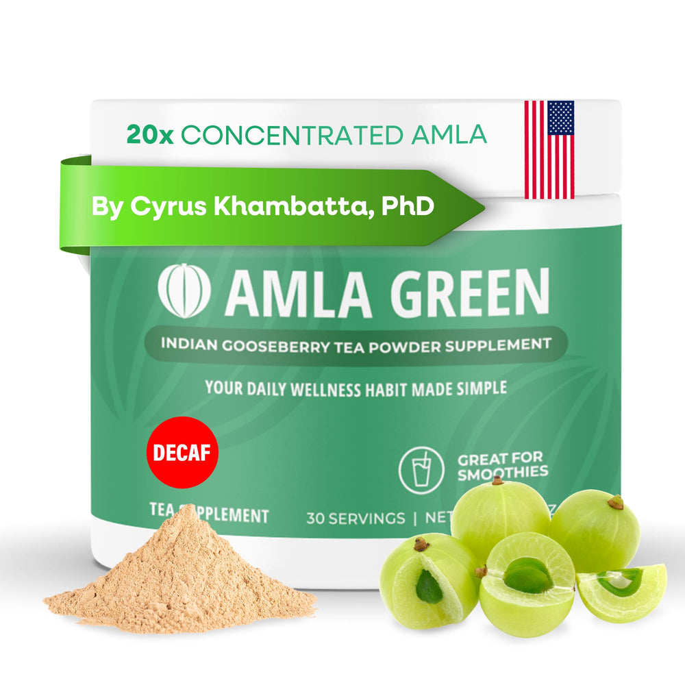 Amla Green 20x concentrated amla powder jar for daily use.