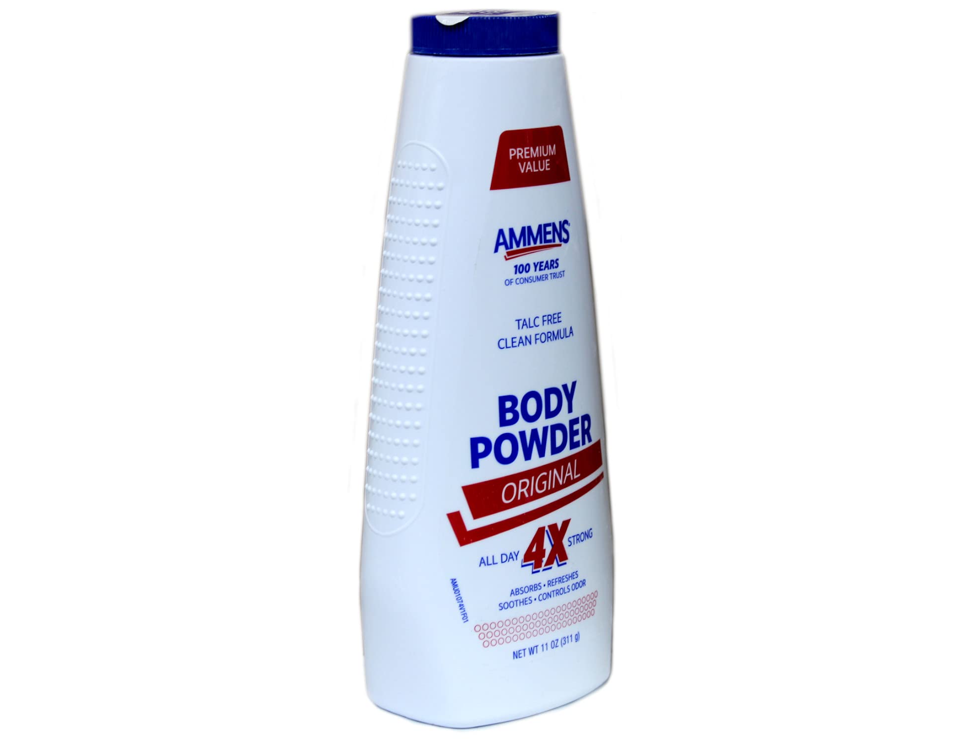 AMMENS powder with zinc oxide for gentle skin relief.