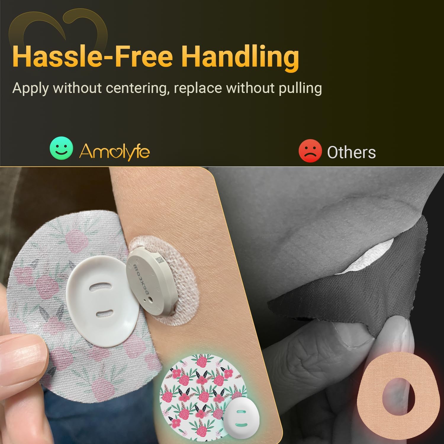 Breathable material ensures comfort under the patch all day.