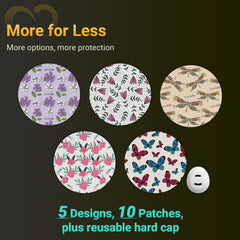 Hard-cap overpatch guards against bumps during workouts and daily activities.