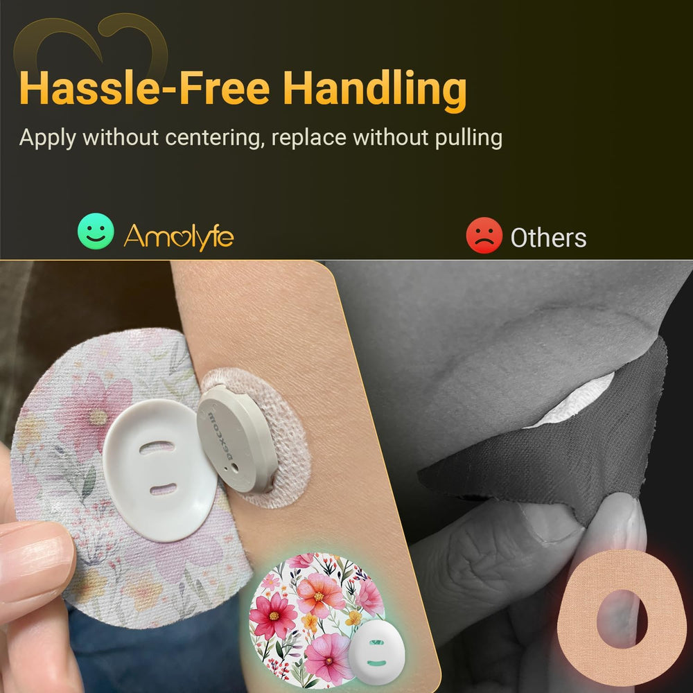 Seamless application with no residue on Dexcom G7 tape.