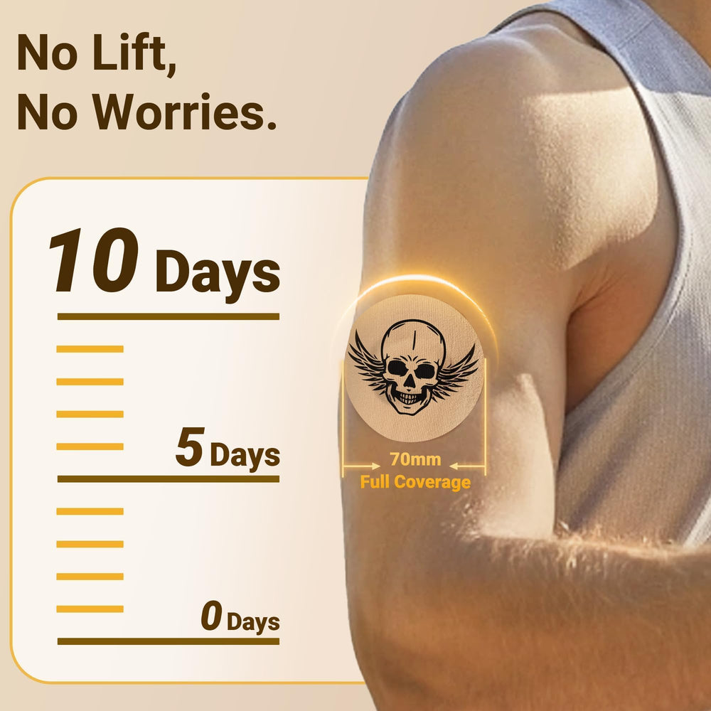 Amolyfe Dexcom G7 Overpatch Edge-Lift Resistant design stays secure during workouts