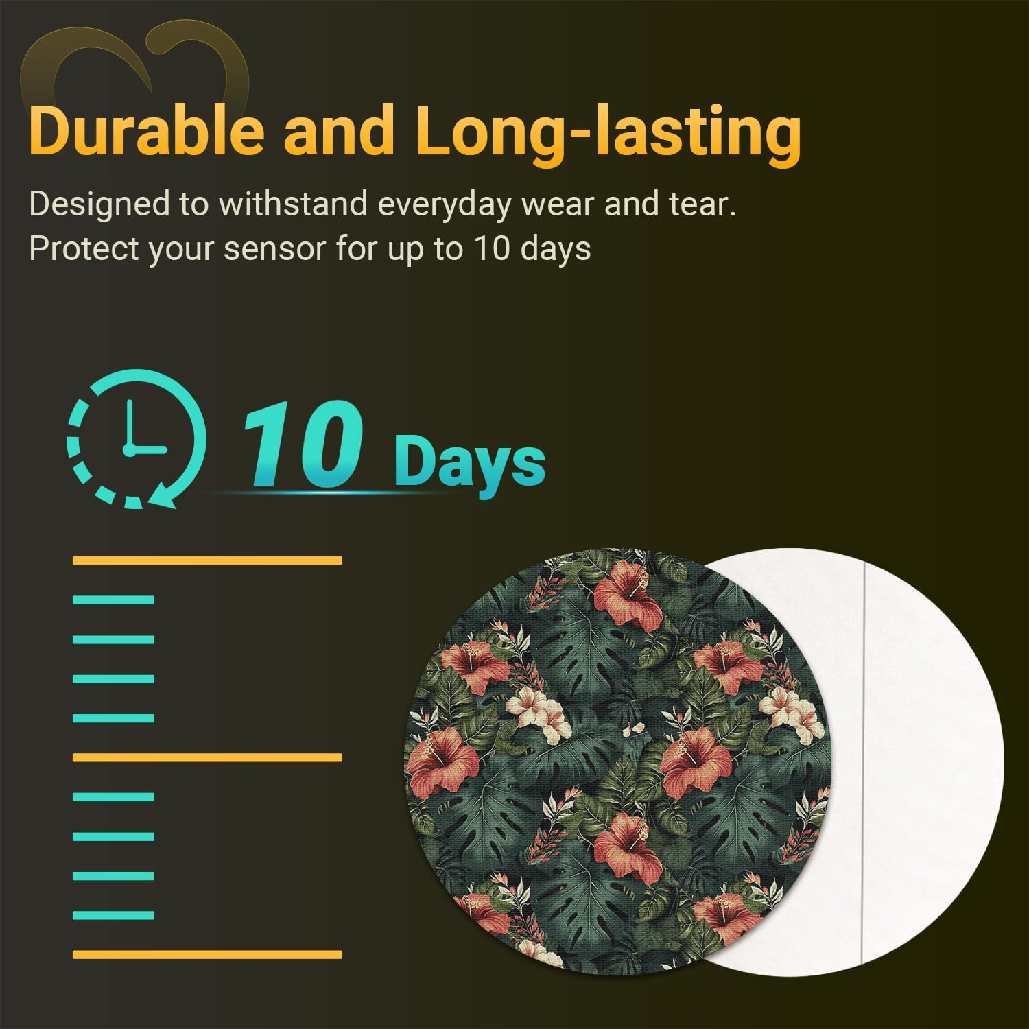 Amolyfe Dexcom G7 overpatch delivers long-lasting protection for the full lifespan.