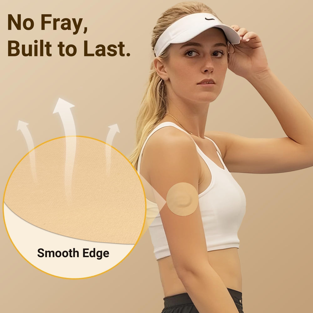 Amolyfe Dexcom G7 overpatch enables one-hand application for quick, secure fit.