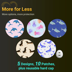 Amolyfe Dexcom G7 overpatch with seamless application keeps sensors secure