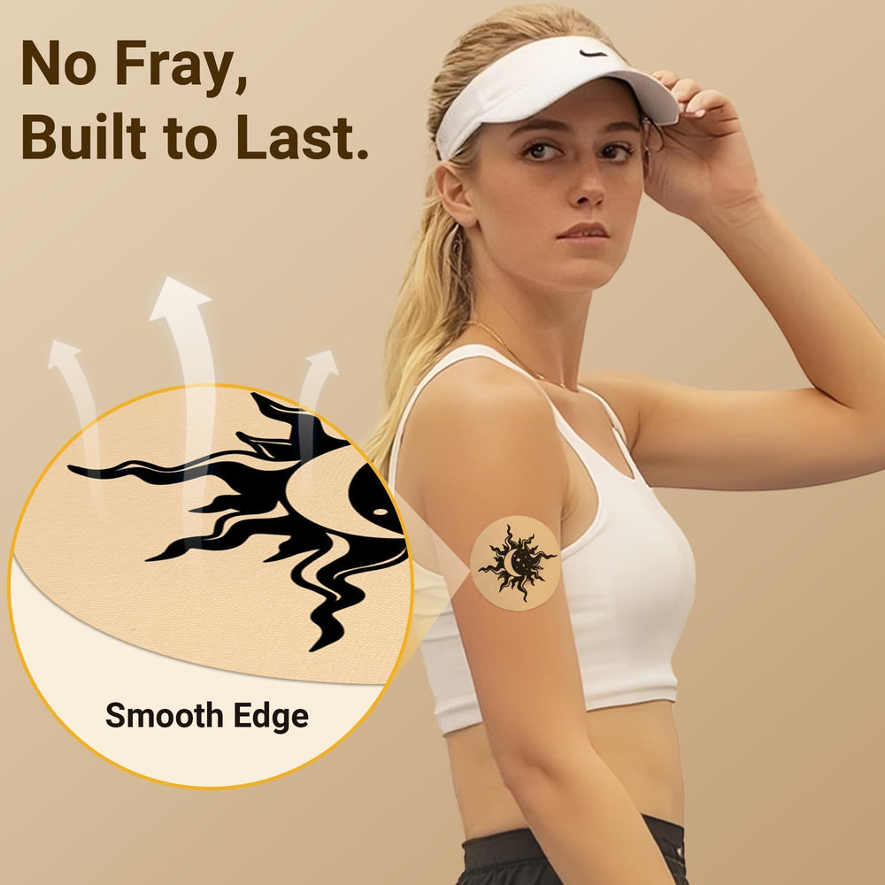 Amolyfe Dexcom G7 Overpatch Three-Section Backing enables quick, one-hand application
