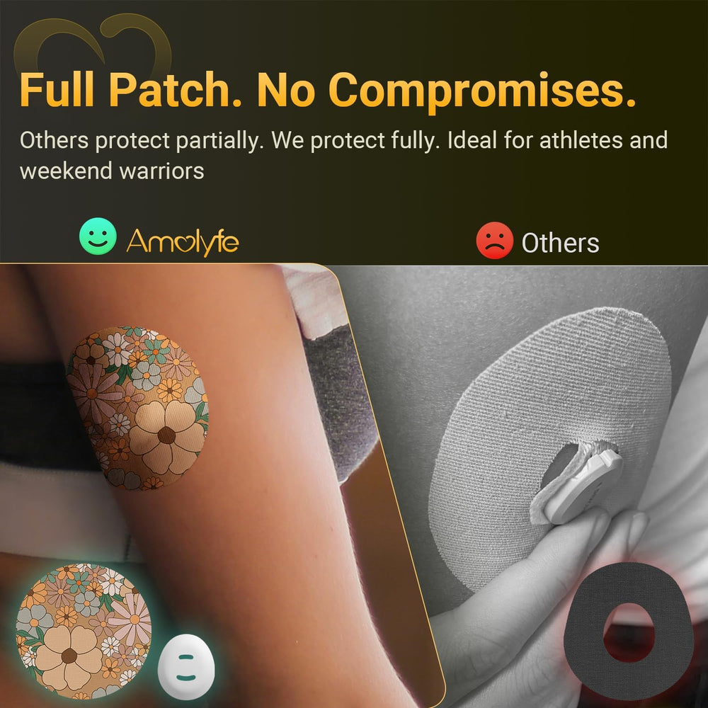 Amolyfe Dexcom G7 overpatch is waterproof and breathable for all-day comfort.