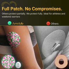 Amolyfe Dexcom G7 overpatch waterproof design for water activities