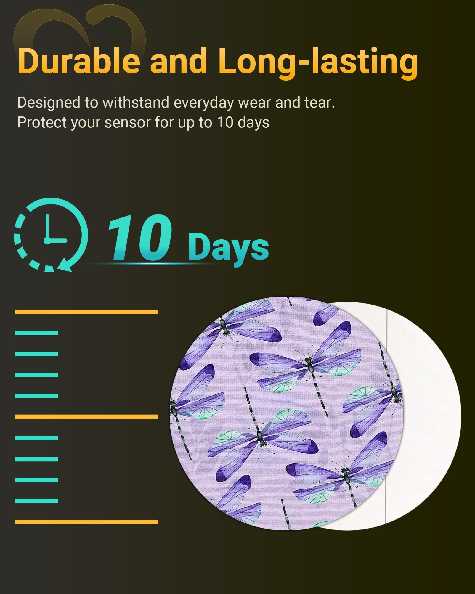 Amolyfe Dexcom G7 overpatch latex-free adhesive suitable for sensitive skin