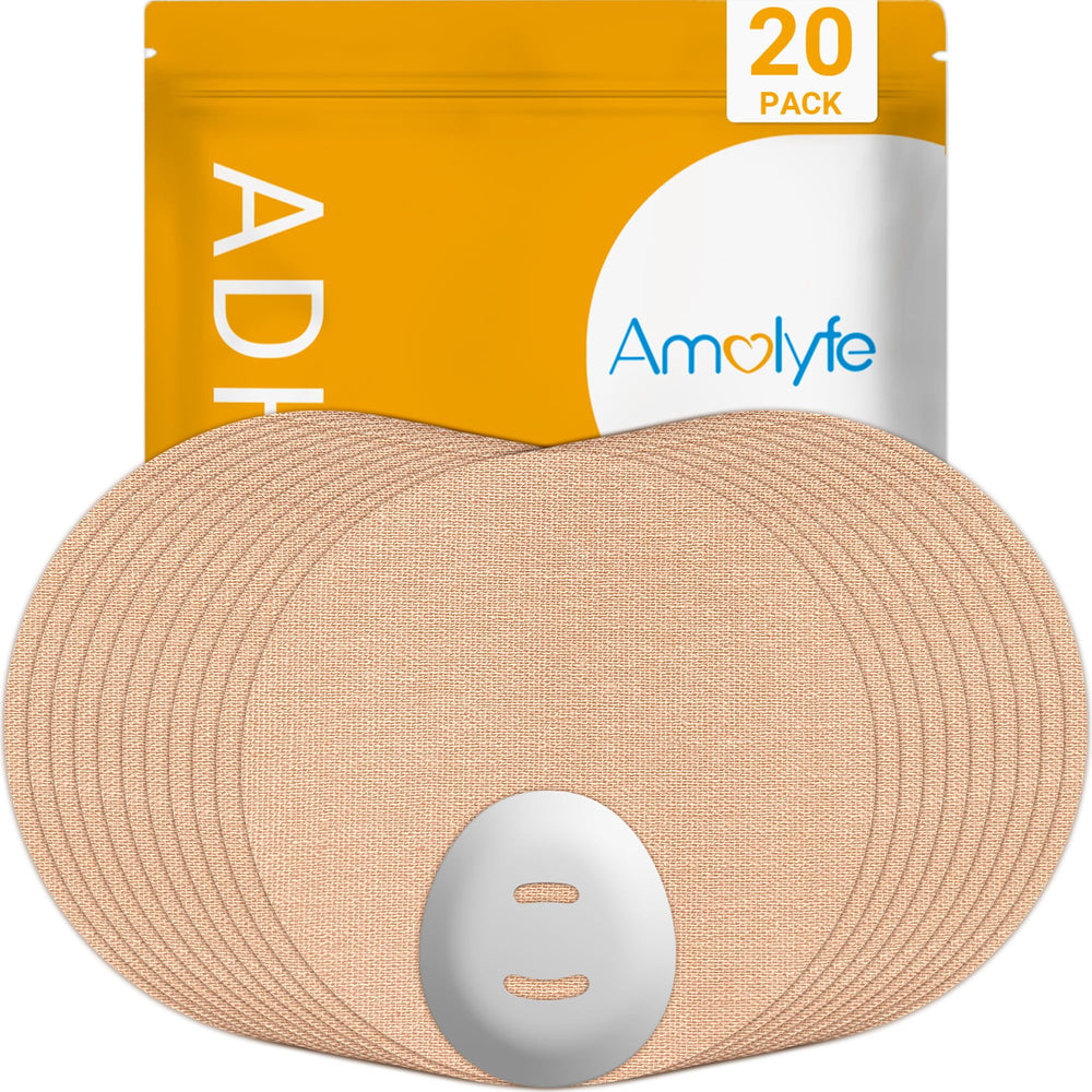 Amolyfe Dexcom G7 overpatches shield your sensor during workouts with waterproof, breathable design.