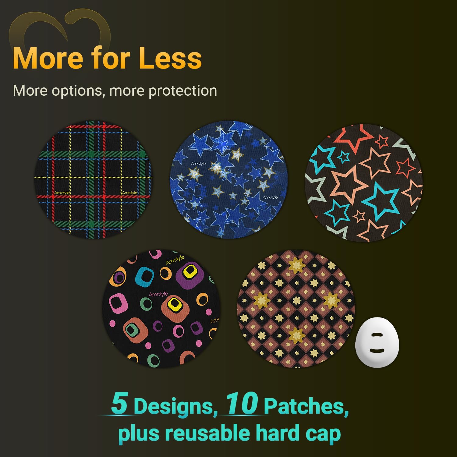 Amolyfe Dexcom G7 overpatches provide waterproof, breathable protection during workouts