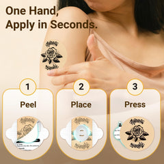 Amolyfe Dexcom G7 Waterproof Adhesive Rose resists sweat and showers for worry-free wear