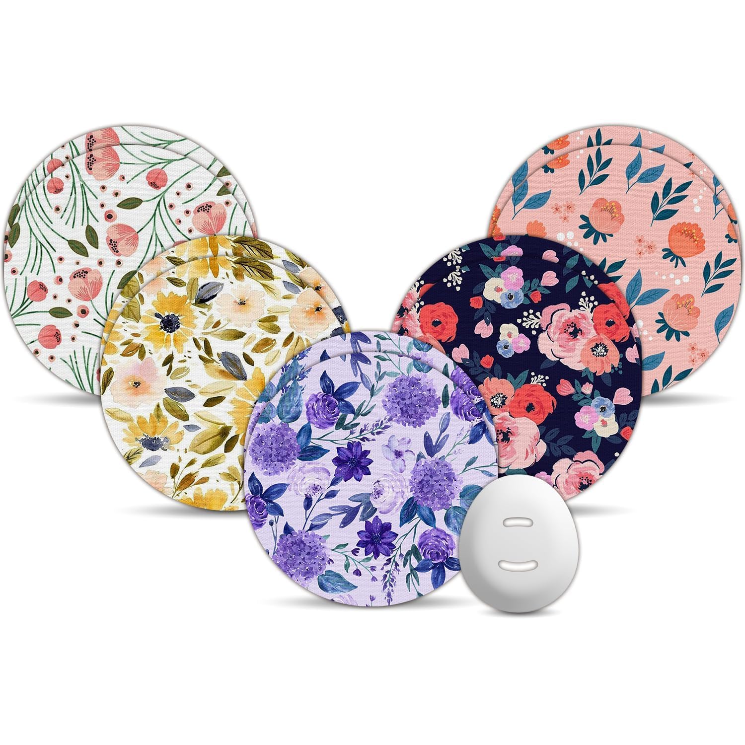 Amolyfe Flower Dexcom G7 patch applied on skin for secure protection during activity
