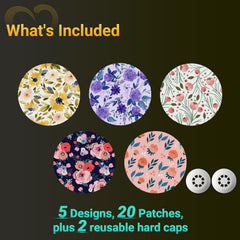 Amolyfe Libre 3 covers show breathable adhesive for comfortable wear.