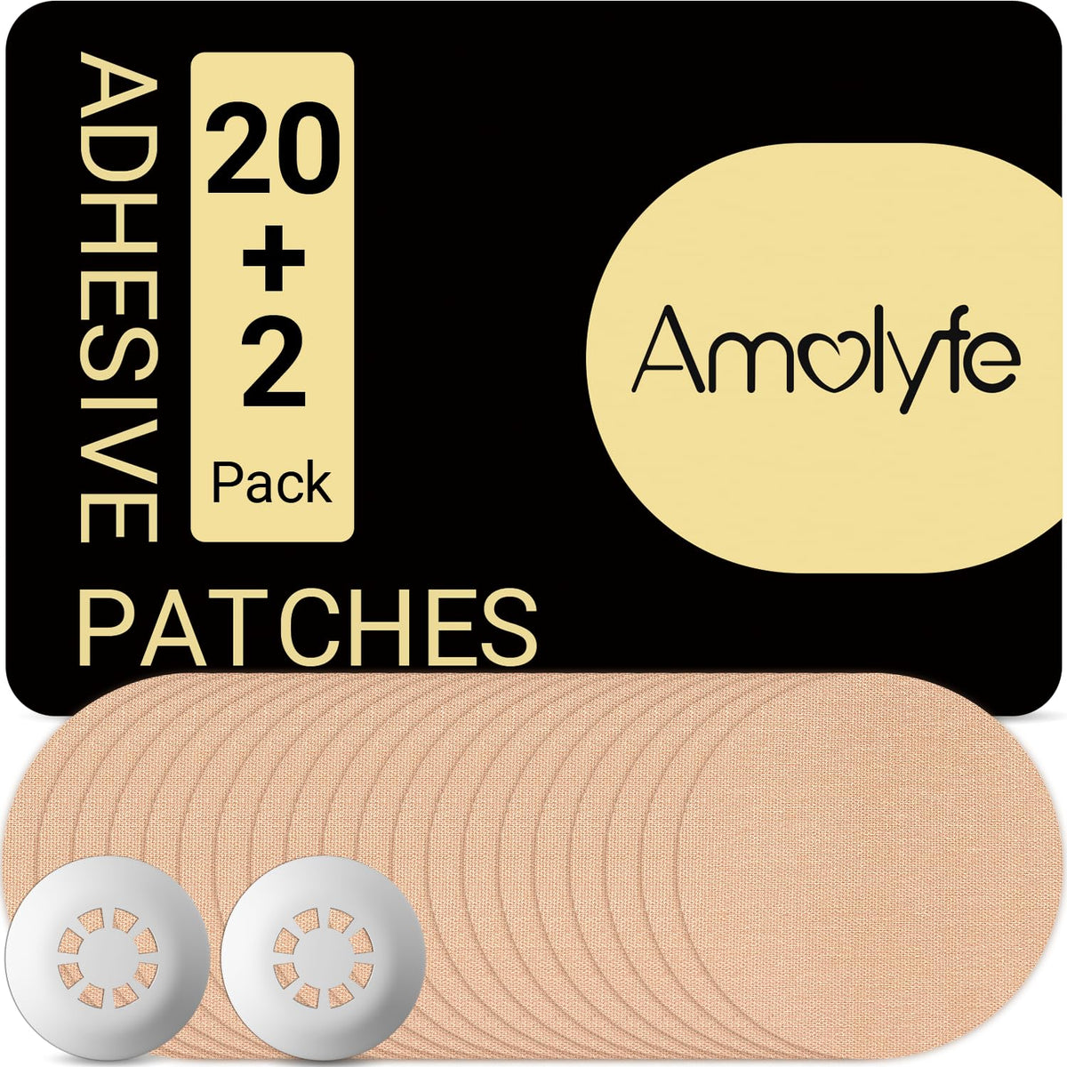 Amolyfe Libre 3 with hard cap protects the sensor from bumps during activity.