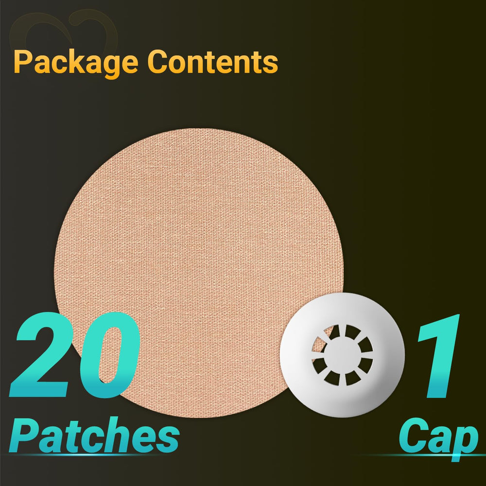 Tan color blends with skin for discreet wear.