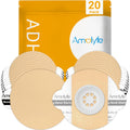 Amolyfe Libre 3 Sensor Covers – 20 Pack Waterproof, Bump-Proof CGM Patches (Beige)