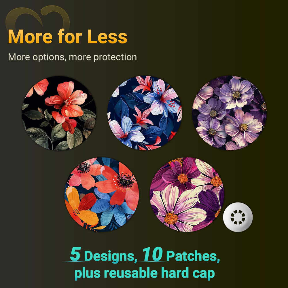 Amolyfe Libre3 waterproof patch shown for water activity protection and seal