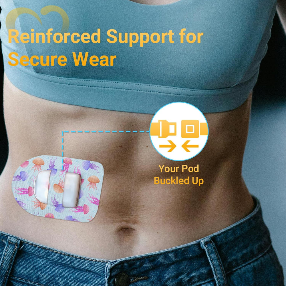 Amolyfe Omnipod Overpatch uses breathable material for comfortable wear.