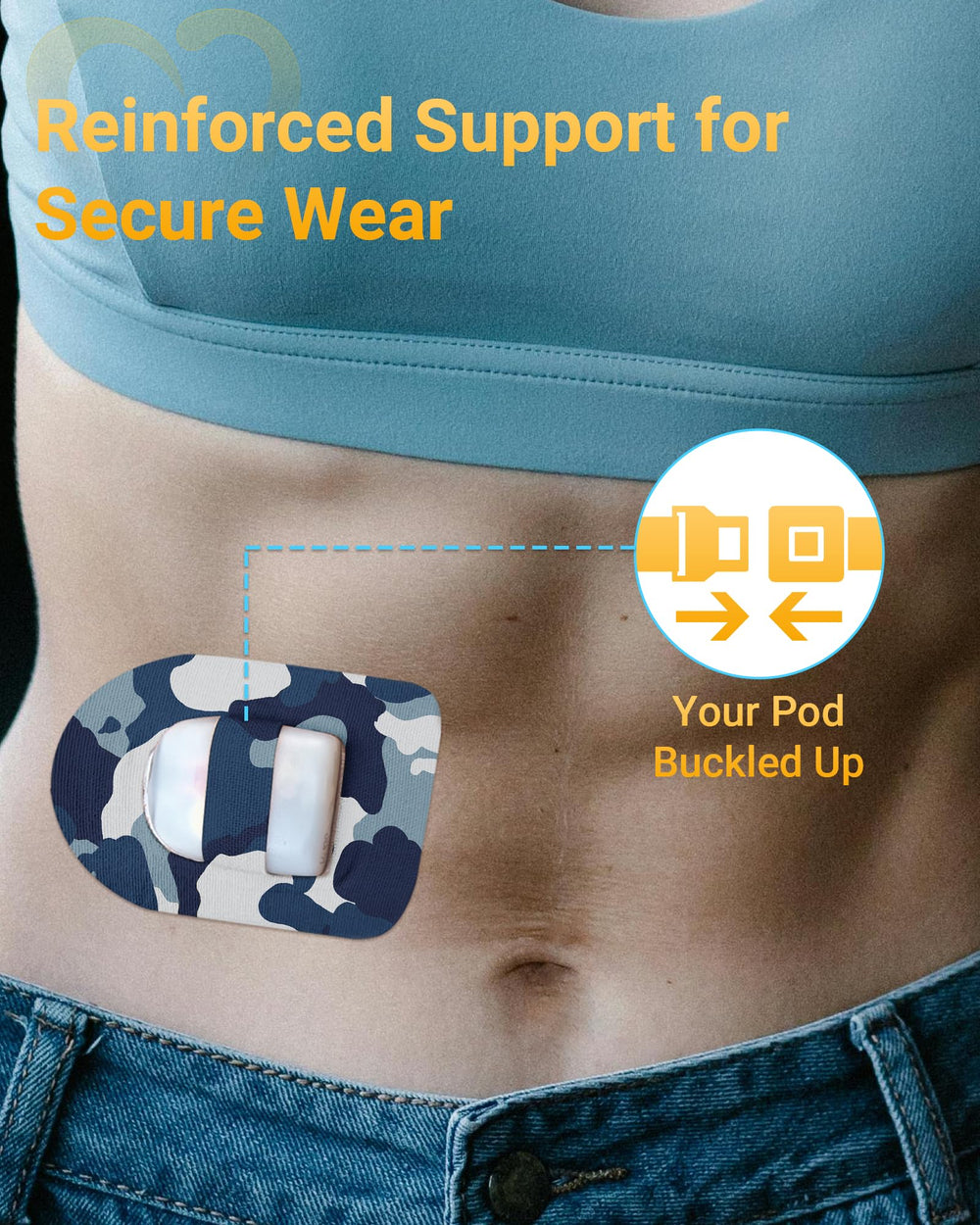 Amolyfe Omnipod waterproof patches protect during water activities and workouts.