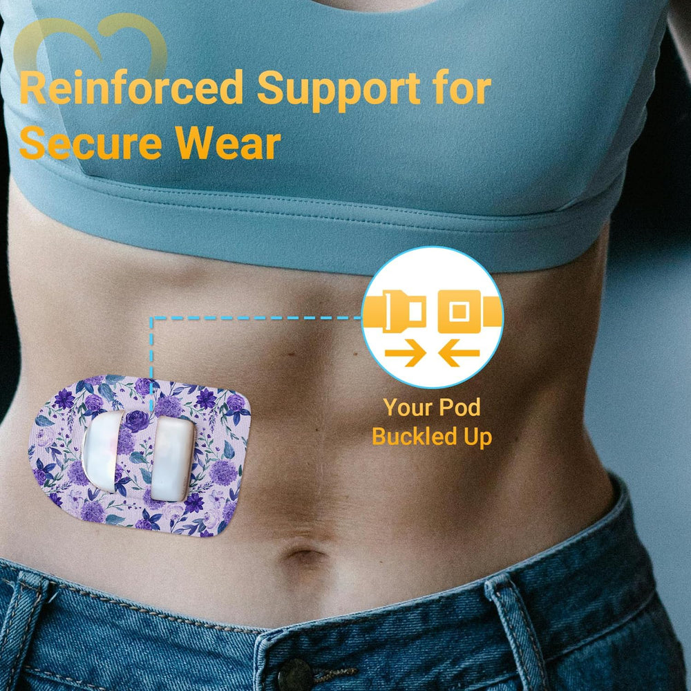 Amolyfe Omnipod patch uses medical-grade material for comfy, hypoallergenic wear.