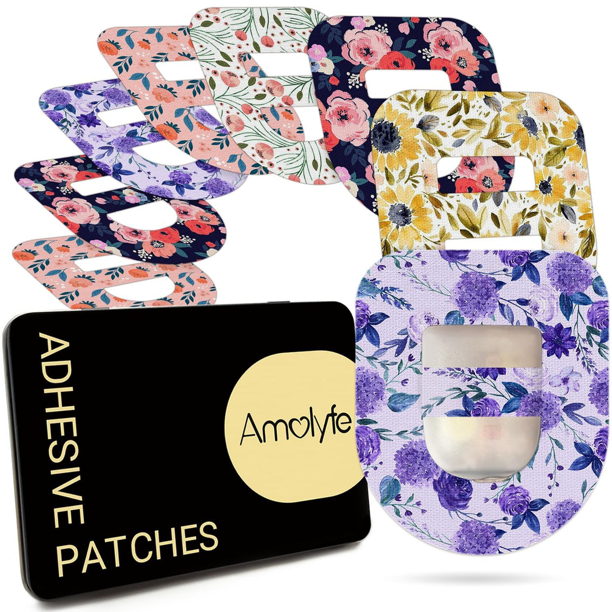 Amolyfe Omnipod patch with middle strap for secure pod attachment during workouts.