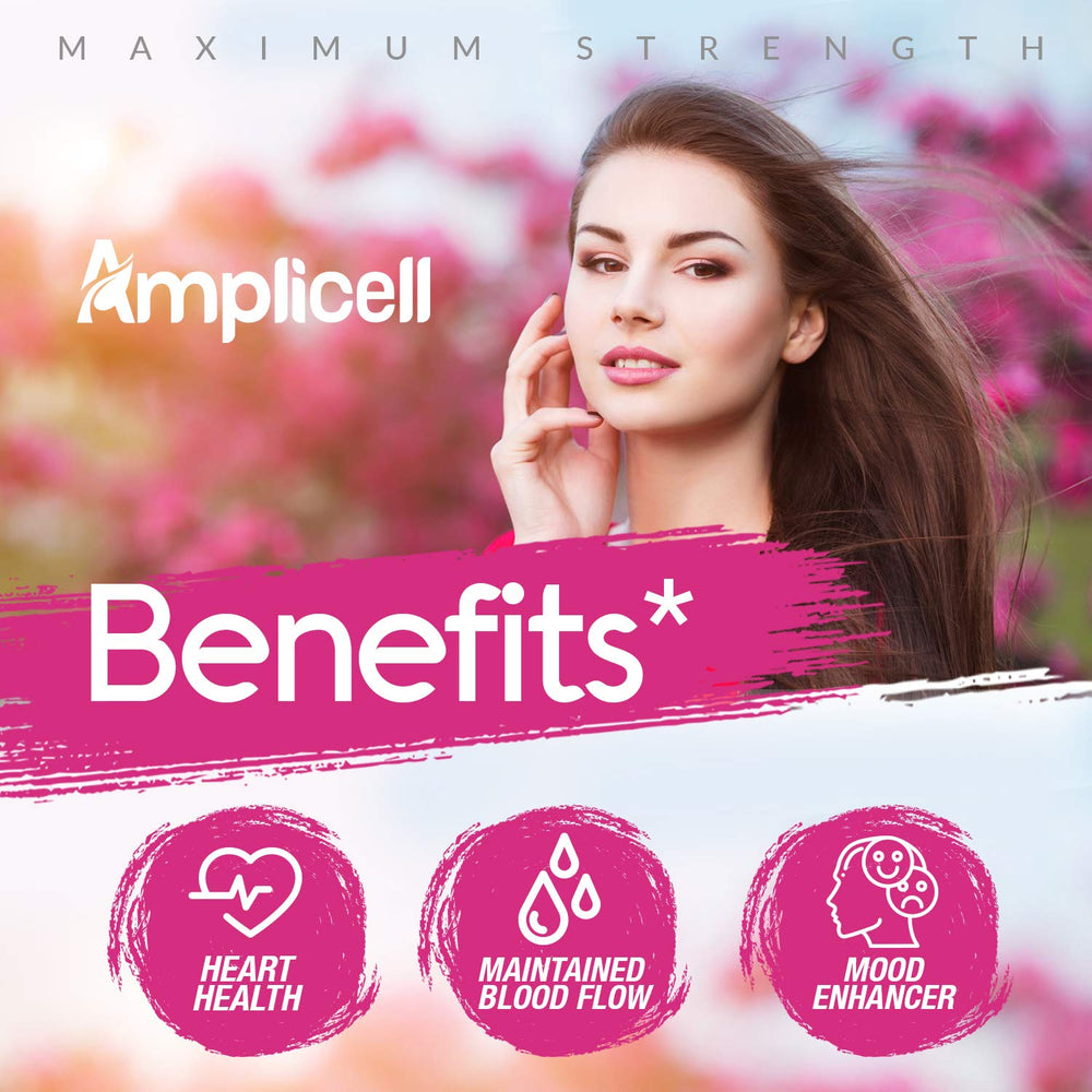 Amplicell Dong Quai blend bottle — promotes natural hormonal balance and steadier mood.