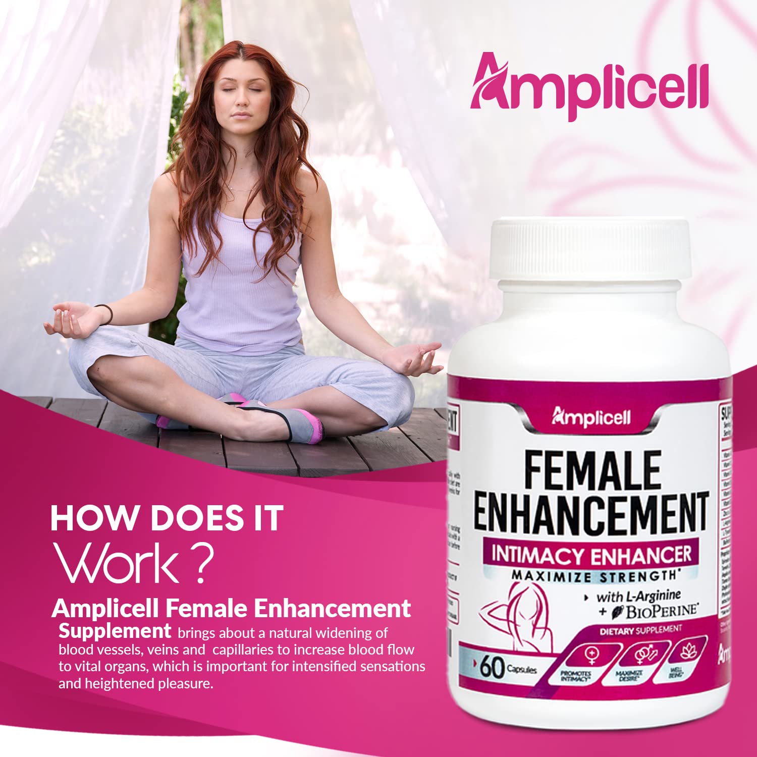 Amplicell Energy capsules close-up — enhances focus and stamina for demanding days.