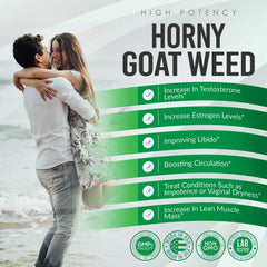 Amplicell Horny Goat Weed Complex label closeup highlighting key ingredients