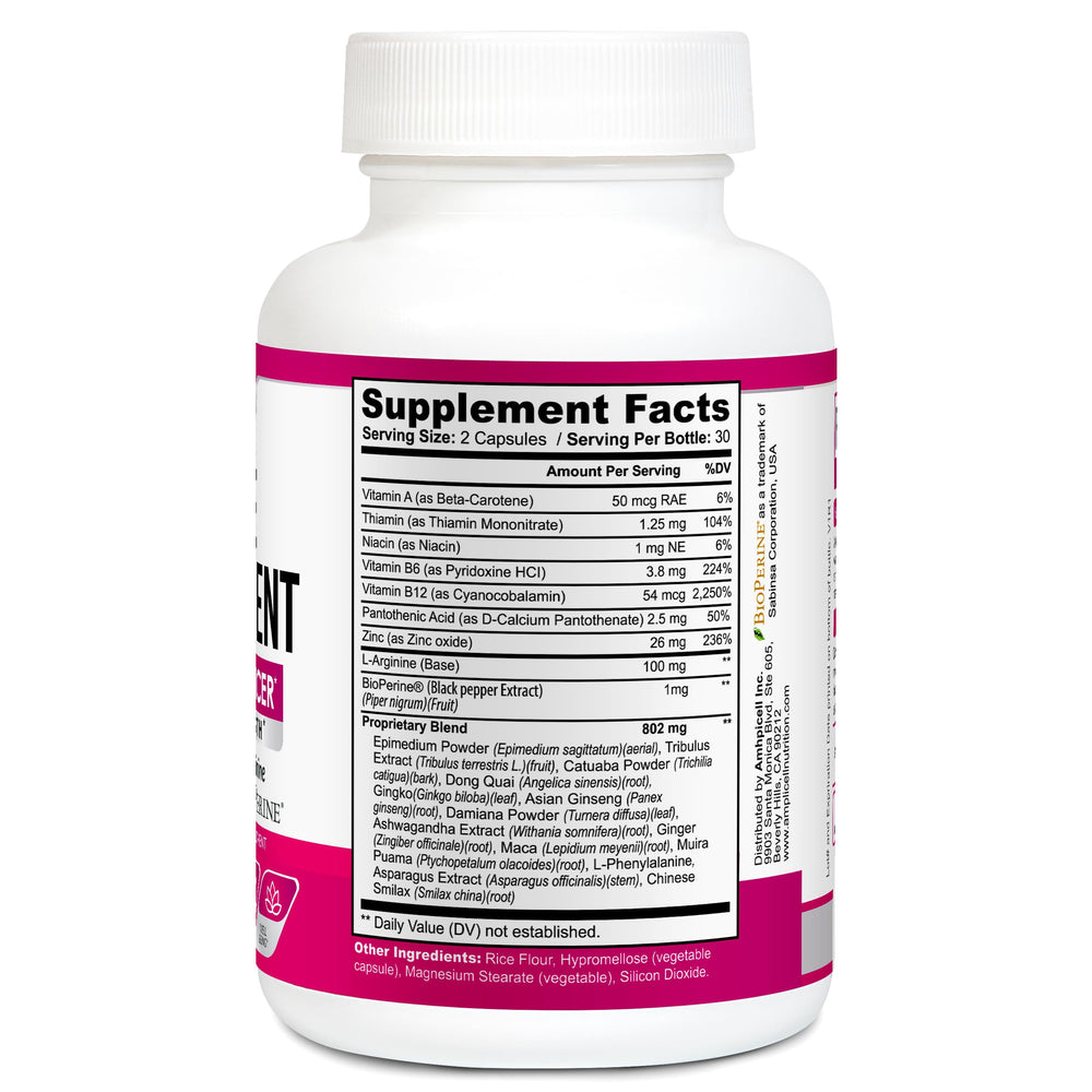 Amplicell Panax Ginseng mood capsules — promotes calm energy and resilience.