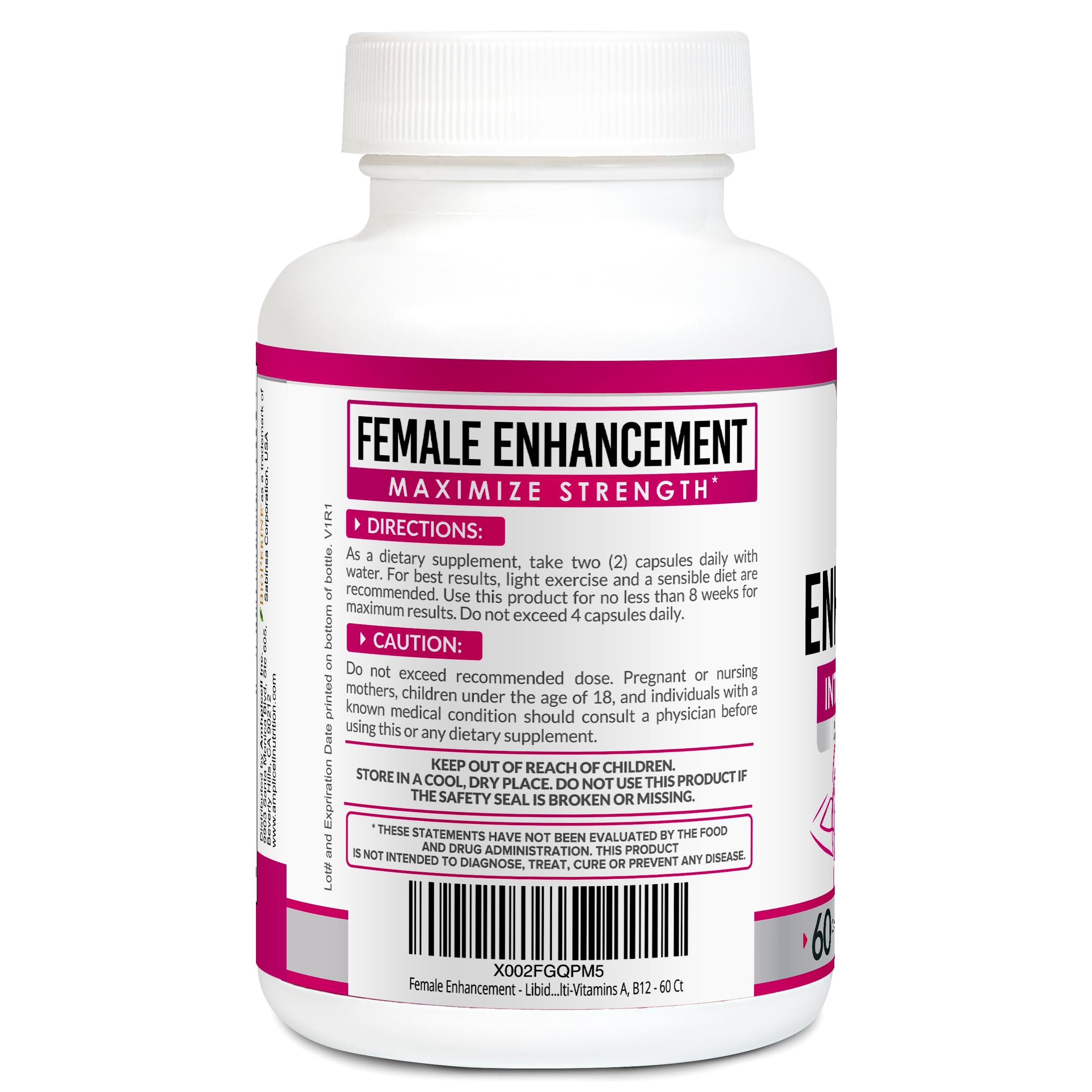Amplicell Vegan-friendly capsules in a clean bottle — convenient daily support.