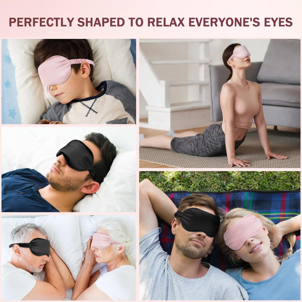Amrules travel-friendly sleep mask fits compactly in a bag for quick napping.