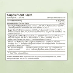 Amy Myers MD Complete Enzymes capsules aid digestion of proteins and fats with meals.