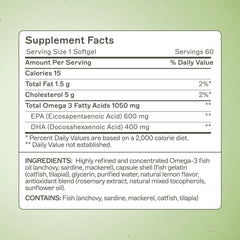 Amy Myers MD Complete Omega-3 Softgels capsules close-up highlights EPA/DHA for daily use