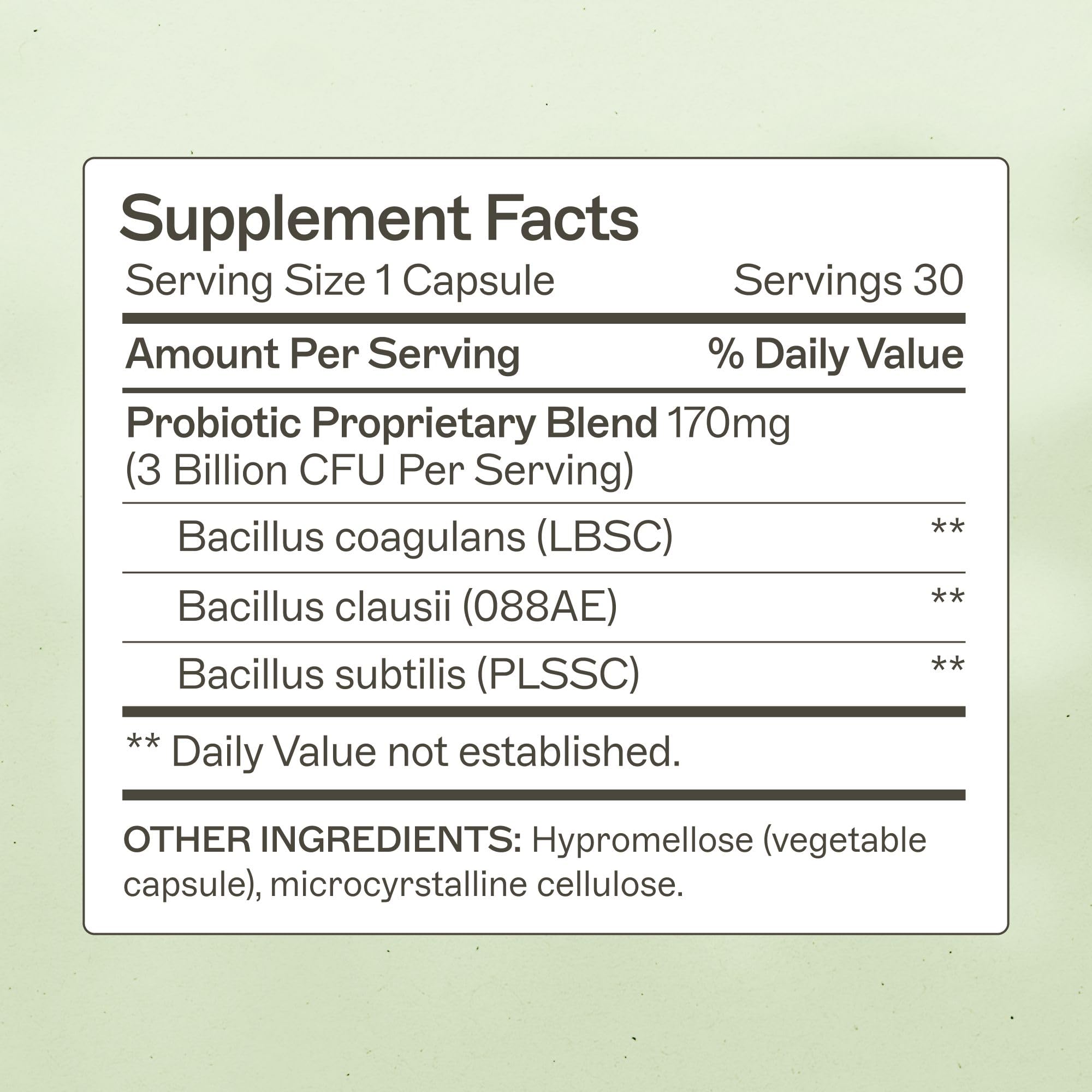 Close-up of Primal Earth Probiotic capsules showing soil-based formula.