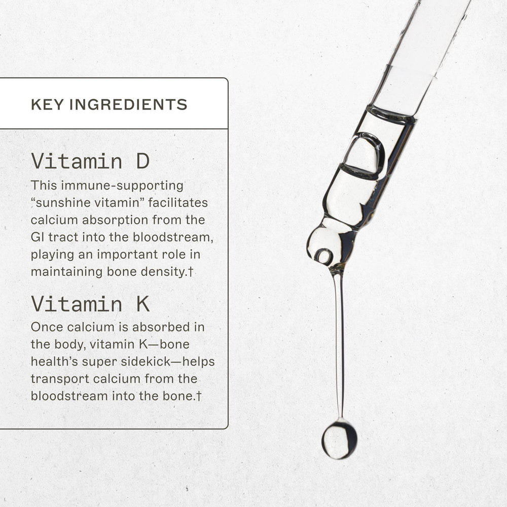 Amy Myers MD Vitamin D3/K2 Liquid label front emphasizing key nutrients