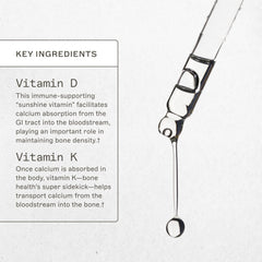 Amy Myers MD Vitamin D3/K2 Liquid label front emphasizing key nutrients