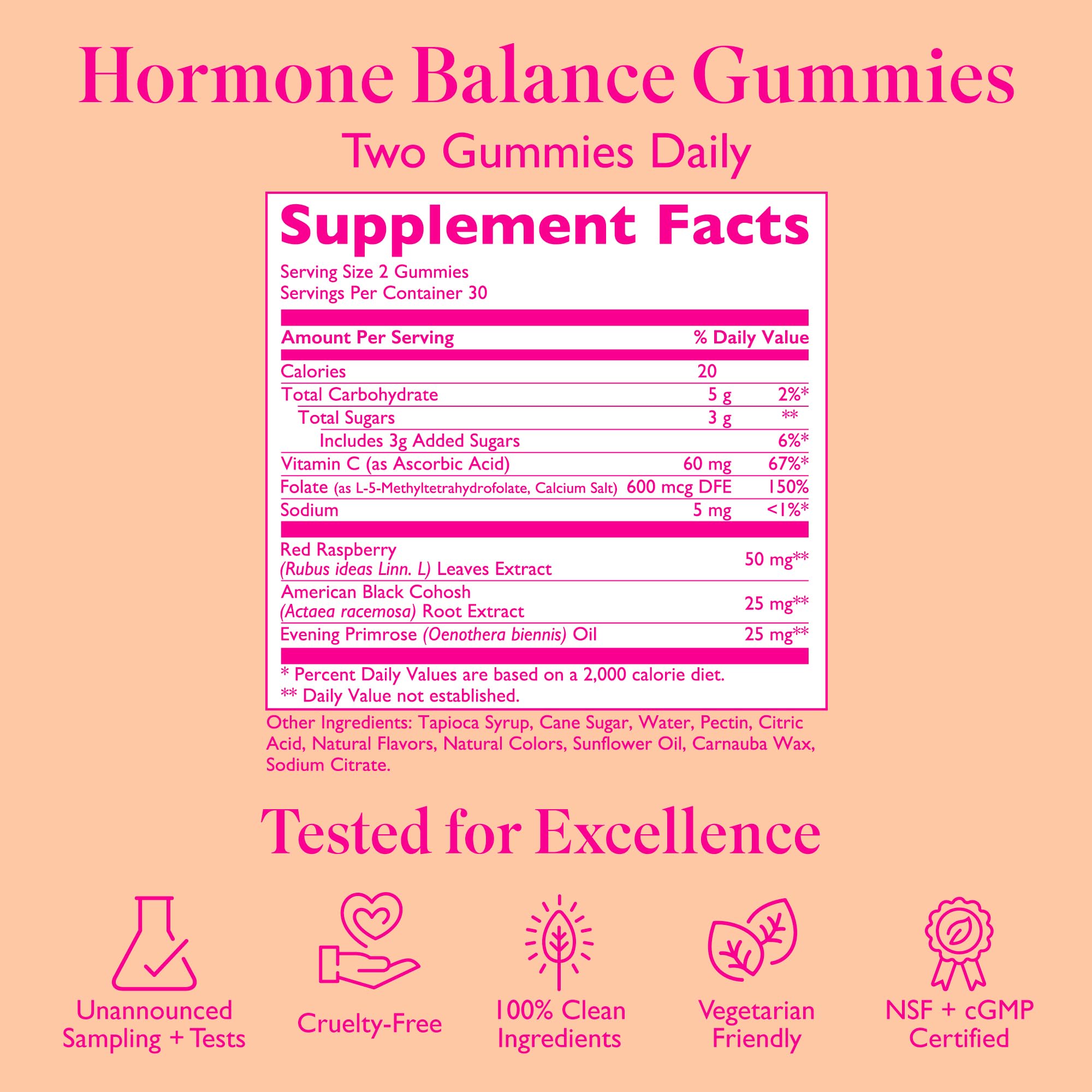 Evening Primrose Oil ingredient detail in Amy Suzanne Hormone Balance Gummies.