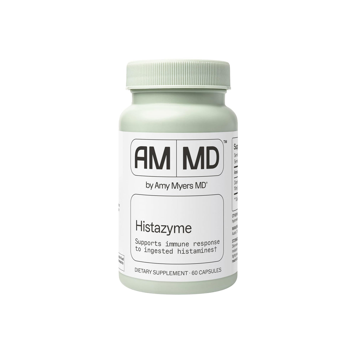 Amy Myers MD Histazyme bottle front view with label details for quick product recognition.