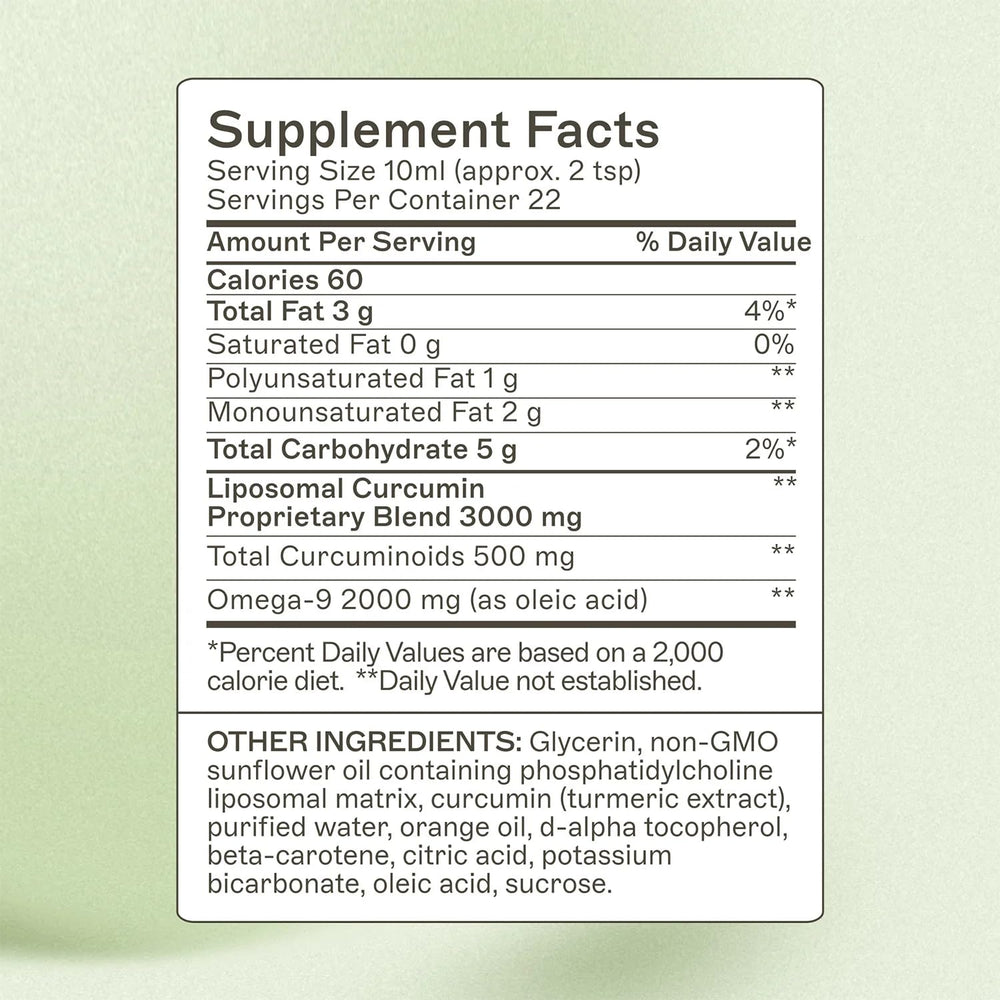 Amy Myers MD Liposomal Curcumin pour illustrating smooth dosage for daily immune support